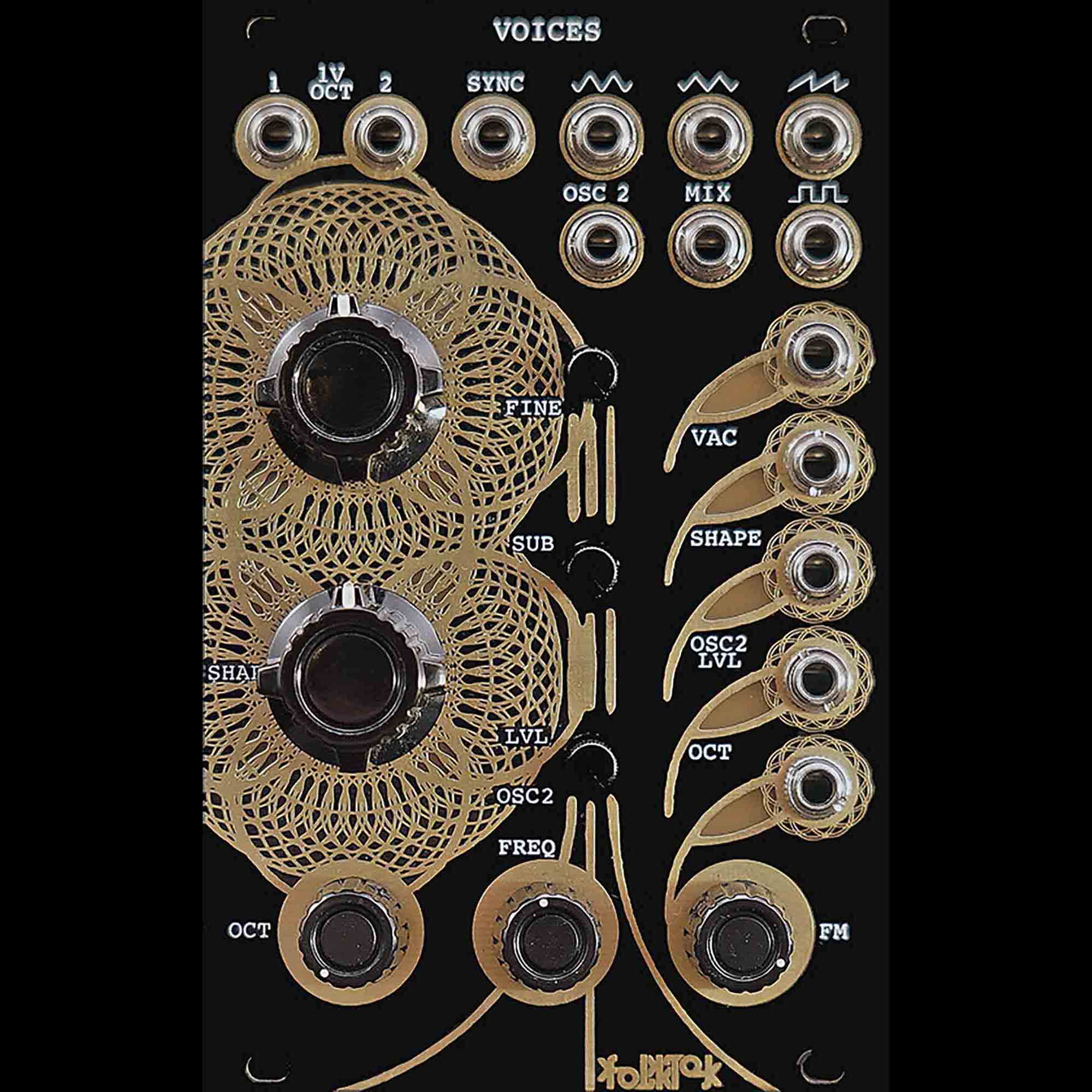 Folktek MATTER II モジュラーシンセサイザー Folktek Matter II Drum Wave Synthesizer Eurorack Module